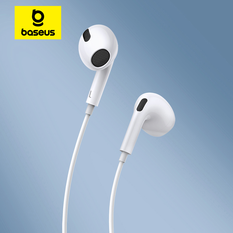 Wired Earphone Lightning - Baseus C17 Kabelgebundener Kopfhörer Typ C
