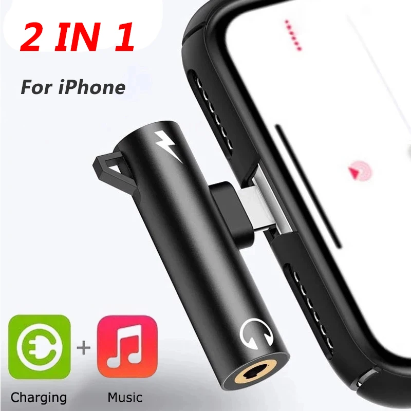 Wired Earphone Lightning - 2-in-1-Adapter-Splitter für iPhone 14 13 12