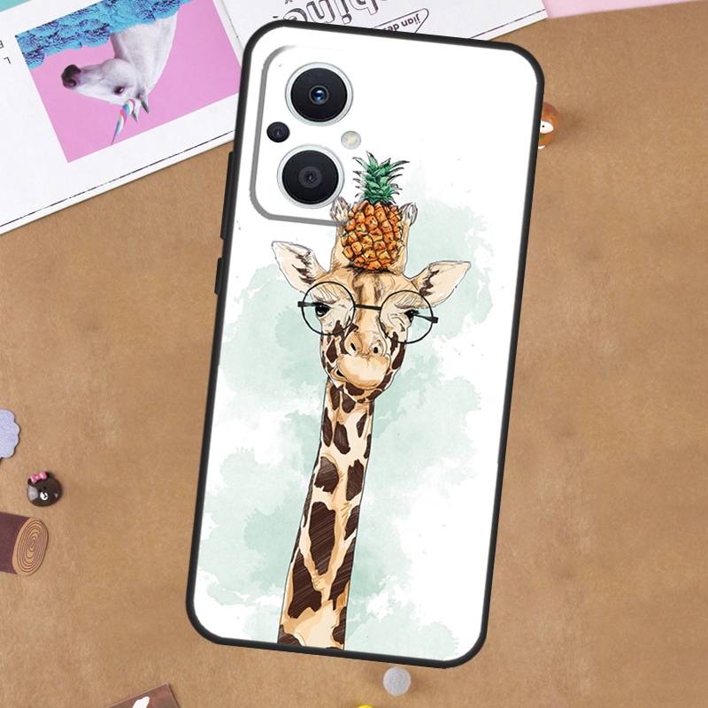 Niedliche Cartoon-Tier-Giraffe – Oppo Reno 12 Bewertung und Preis