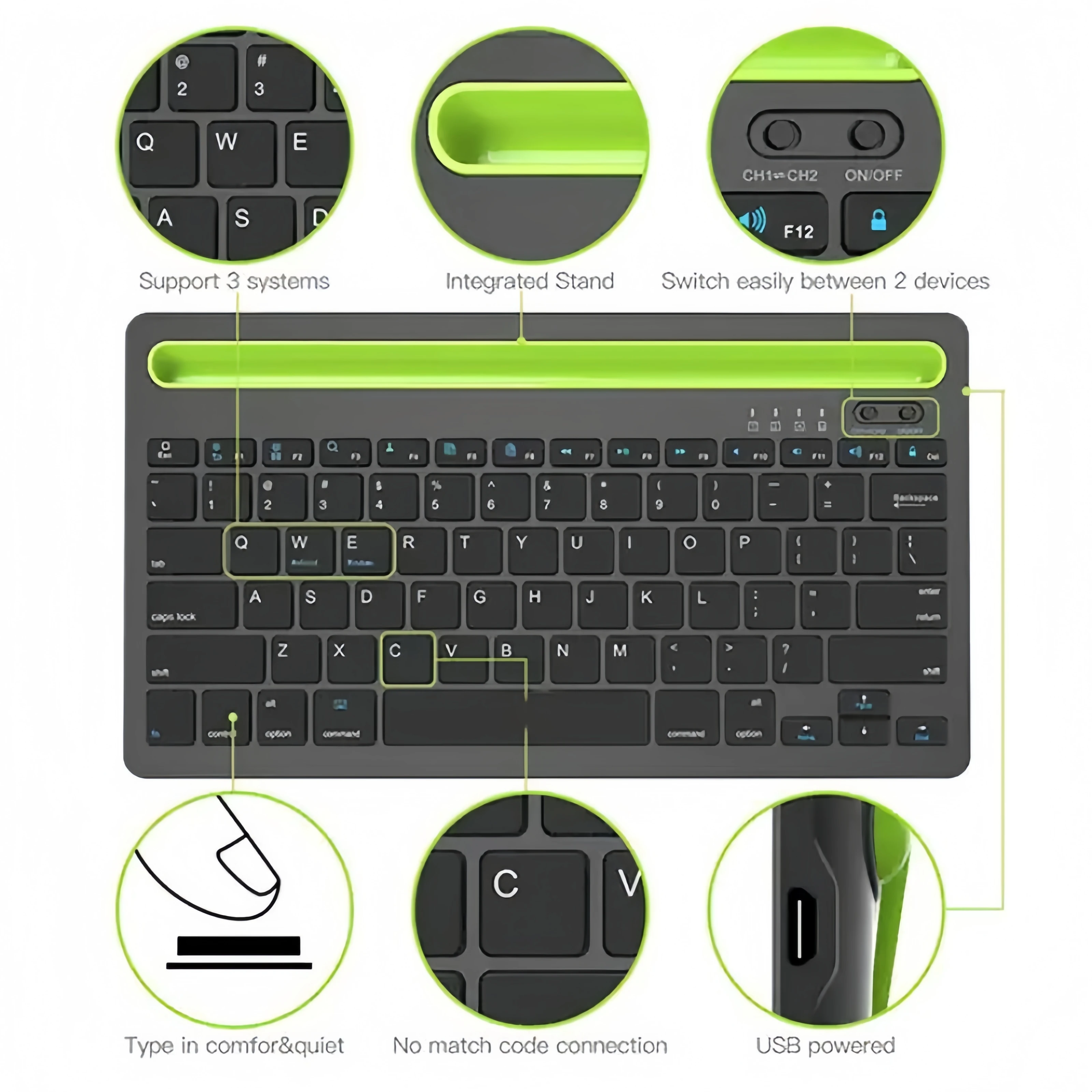 Bluetooth Kabellose Tastatur M – Android Tablet Gaming Accessories Bewertung und Preis